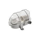 Interlight Bulkhead Bulley Grau Thermoplast max. 25W | 170x125mm - IP54 - Geeignet für 1x E27