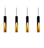 Eglo Pendelleuchte Barbotto Stahl Schwarz, Gold 18W 1380lm - 830 Warmweiß | Geeignet für GU10